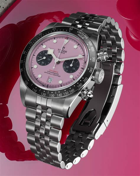 tudor chrono time|tudor chrono pink dial.